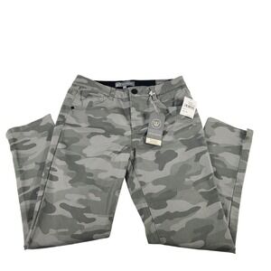 Wit & Wisdom Absolution High Rise Ankle Skimmer Grey Camo Pants L103EVX2 Size 6